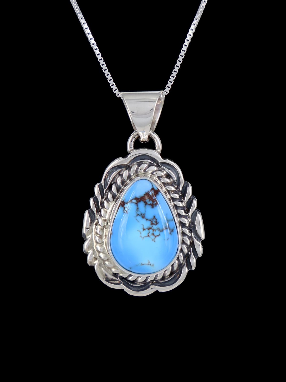 Native American Golden Hill Turquoise Pendant