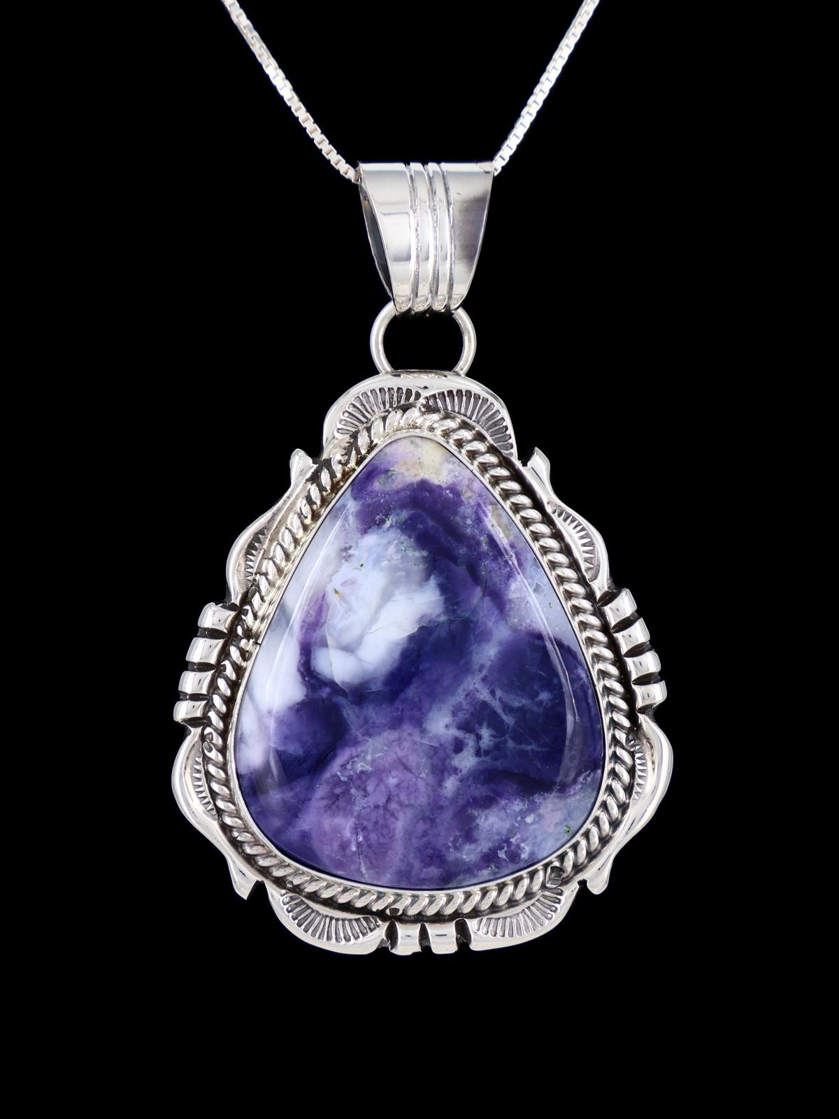 Colgante de lapislázuli de plata de ley de nativos americanos