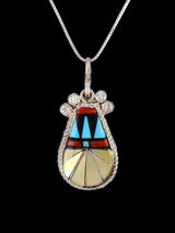 Native American Jewelry Zuni Inlay Pendant