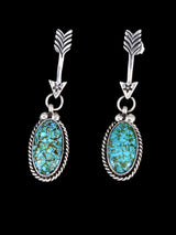 Native American Kingman Turquoise Lariat Necklace Set