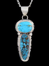 Native American Jewelry Sterling Silver Turquoise Pendant