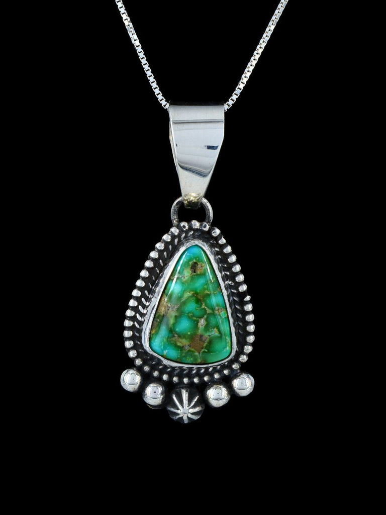 Native American Jewelry Sonoran Gold Turquoise Pendant - PuebloDirect.com