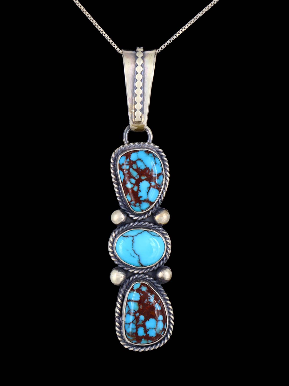 Native American Jewelry Egyptian Prince Turquoise Pendant - PuebloDirect.com