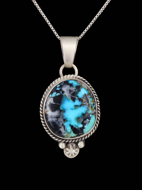 Native American Jewelry Blue Moon Turquoise Pendant - PuebloDirect.com