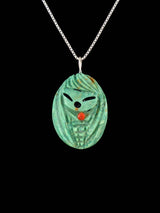 Zuni Turquoise Maiden Fetish Pendant