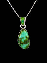 Native American Sterling Silver Sonoran Mountain Turquoise Pendant