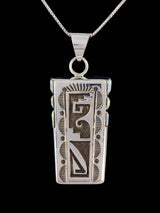 Native American Jewelry Opalite Overlay Pendant
