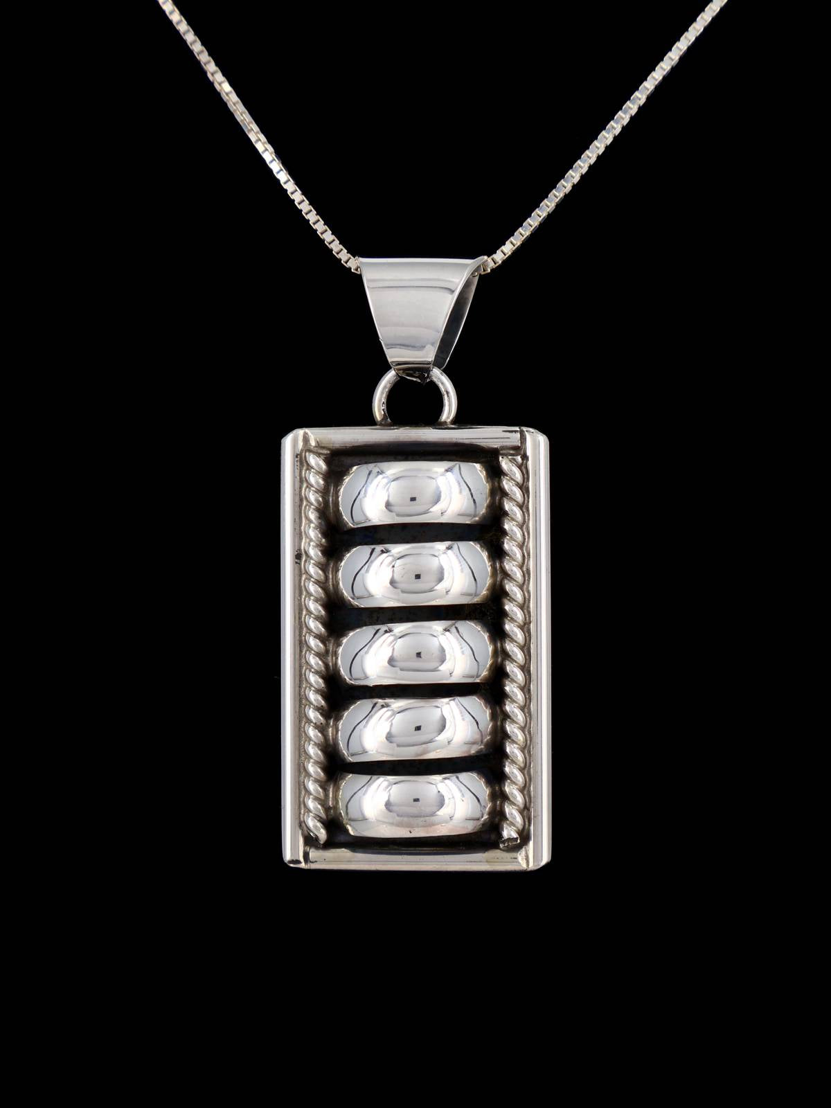 Navajo Sculpted Sterling Silver Pendant