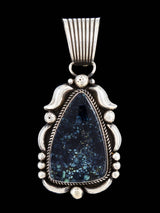 Native American Damele Variscite Sterling Silver Pendant