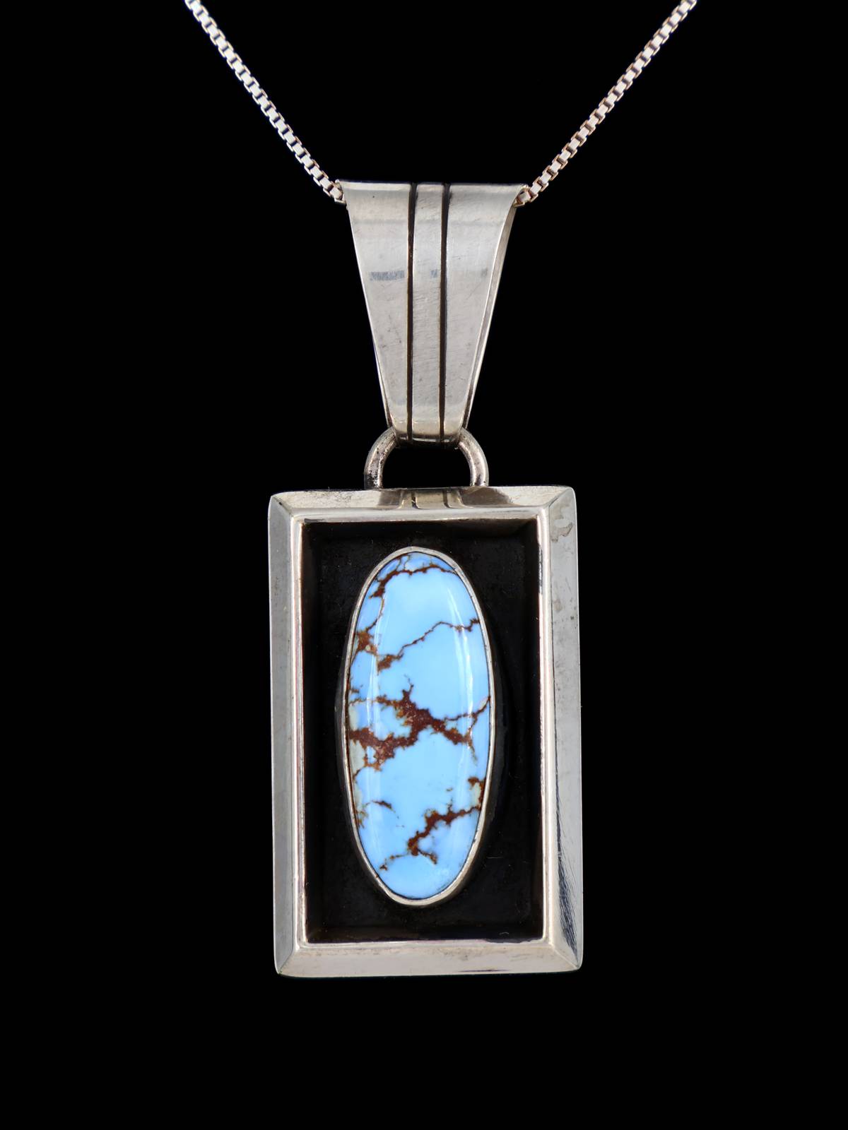 Native American Jewelry Golden Hill Turquoise Pendant