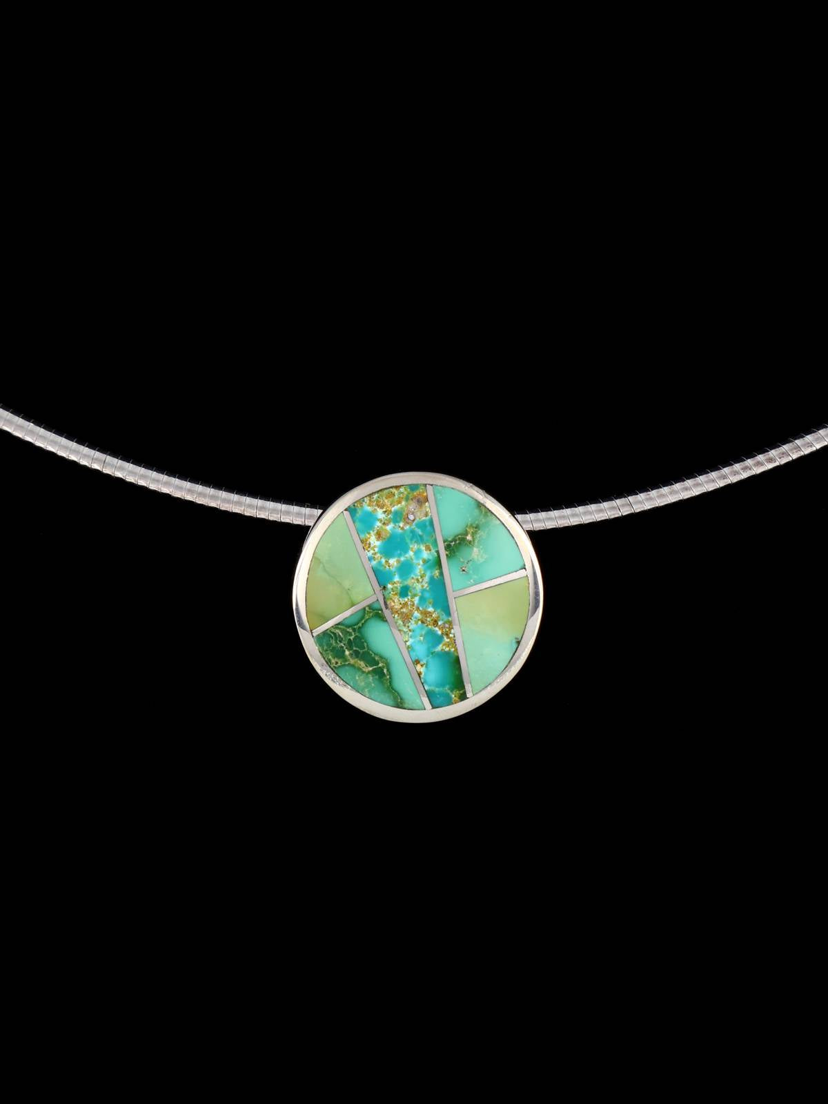 Collar con incrustaciones de ostras espinosas de plata de ley de joyería nativa americana