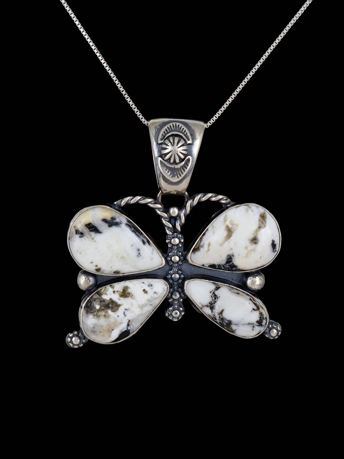 Pendentif amérindien Kingman Turquoise en argent sterling