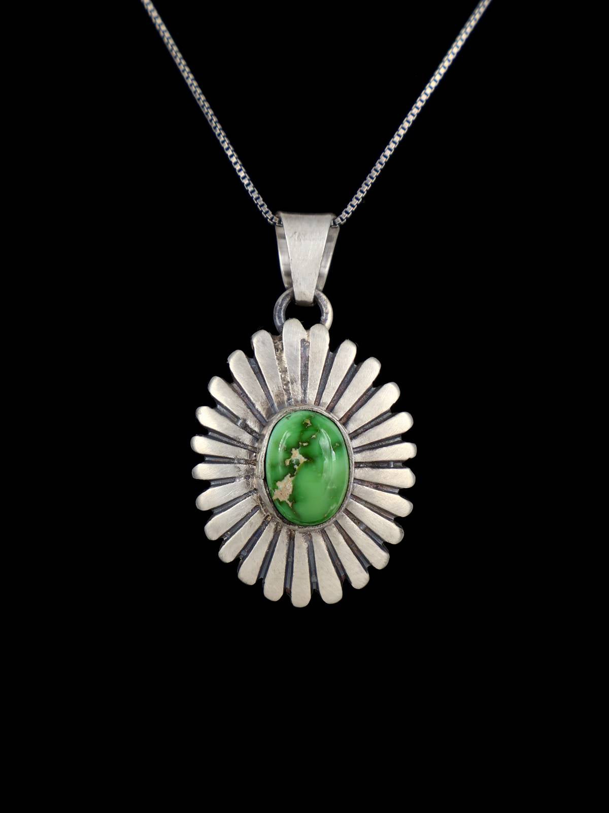 Pendentif amérindien en argent sterling Sonora Gold Turquoise