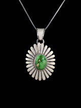 Pendentif amérindien en argent sterling Sonora Gold Turquoise