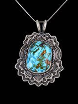 Collar Navajo Colgante Superpuesto Thunderbird Turquesa