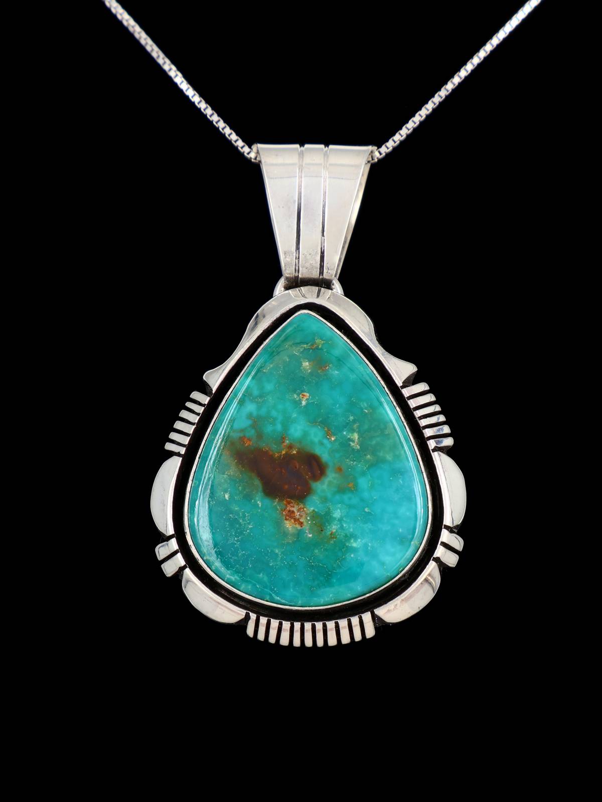 Native American Jewelry Royston Turquoise Pendant