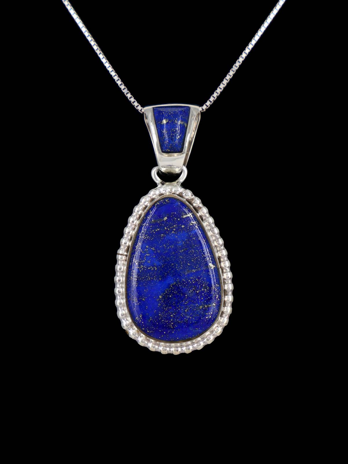 Lapis Lazuli Navajo Sterling Silver Pendant