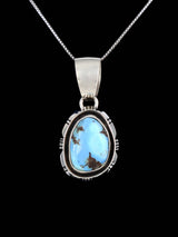 Native American Sterling Silver Golden Hill Turquoise Pendant