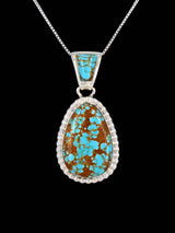 #8 Turquoise Navajo Sterling Silver Pendant