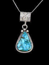 Pendentif en argent sterling Navajo turquoise