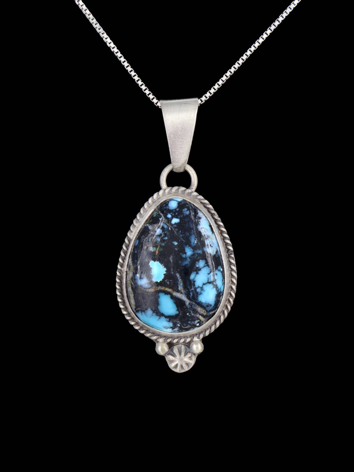 Bijoux amérindiens Collier pendentif Kingman Turquoise