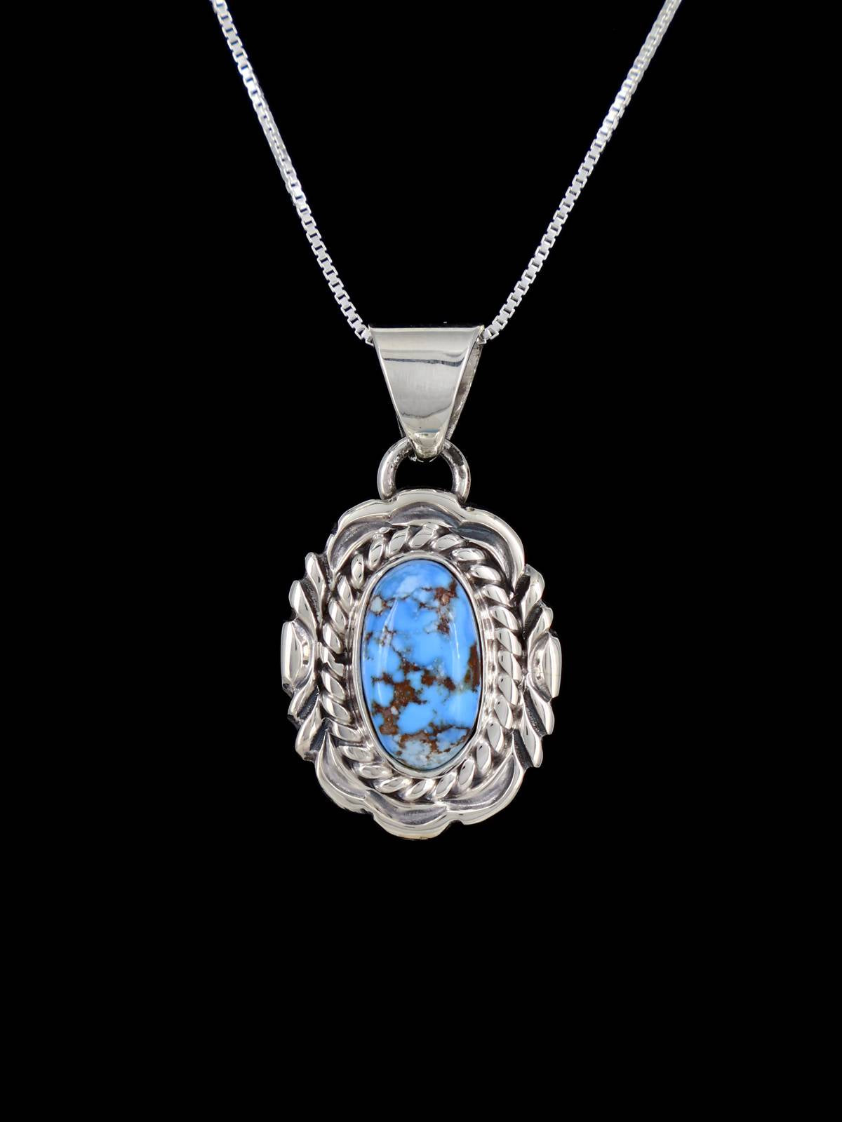 Native American Jewelry Golden Hill Turquoise Pendant