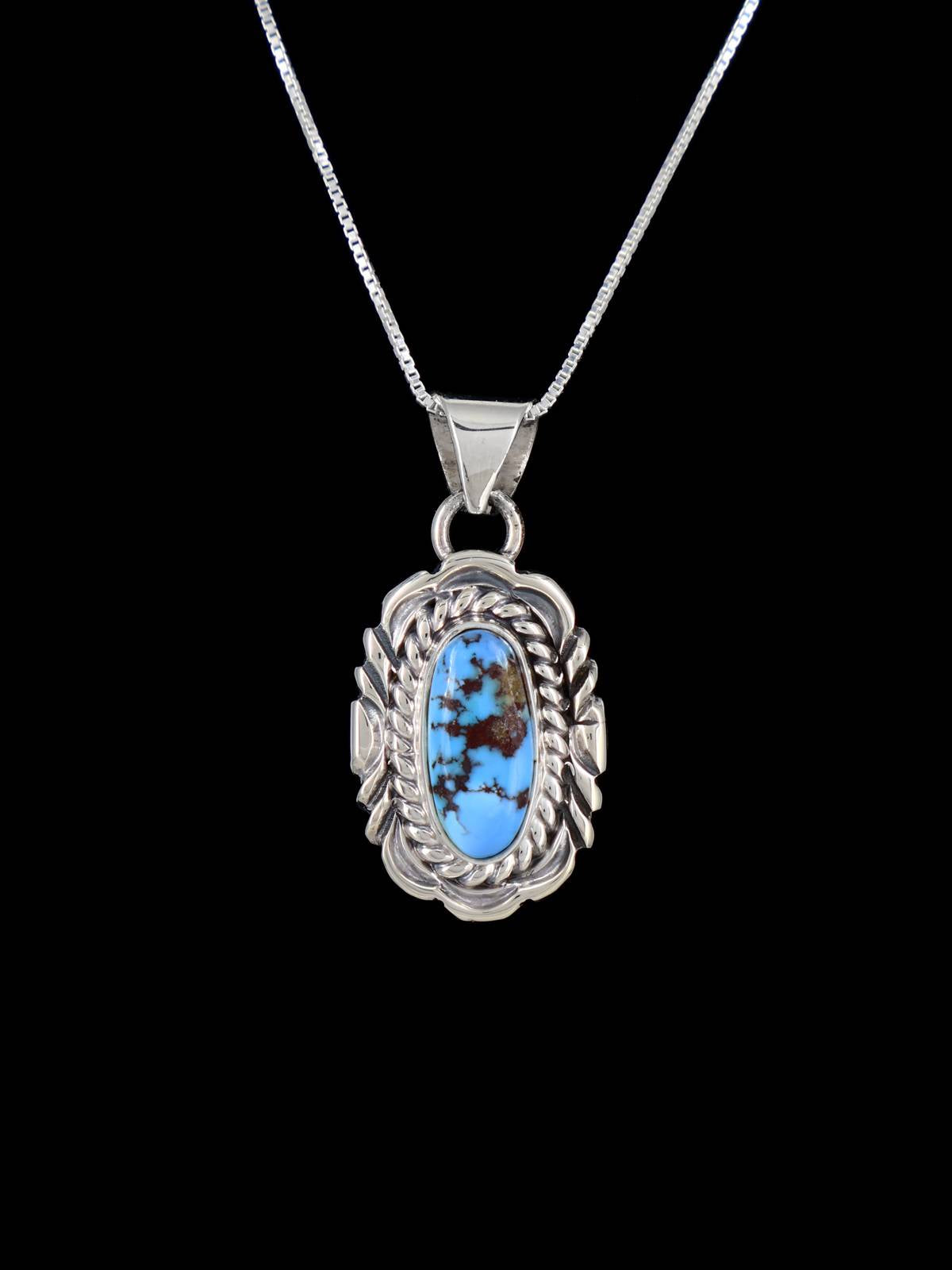 Joyería Nativa Americana Golden Hill Colgante Turquesa