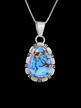 Pendentif en argent sterling Navajo turquoise naturel Golden Hill