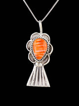 Navajo Sterling Silver Spiny Oyster Pendant