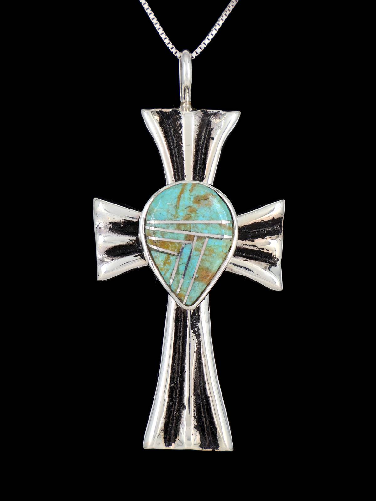 Pendentif en argent sterling Navajo turquoise