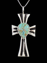 Pendentif en argent sterling Navajo turquoise