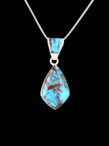 Pendentif amérindien en argent sterling lapis
