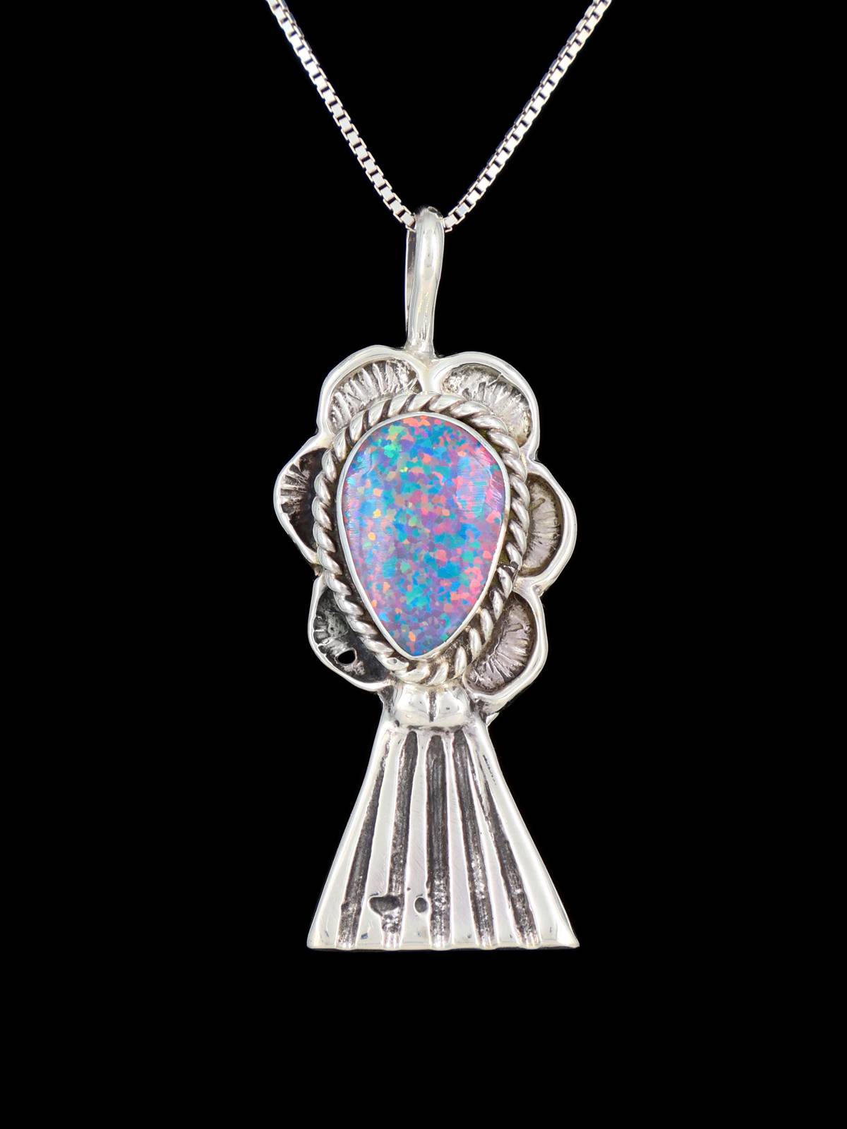 Colgante de plata de ley navajo turquesa