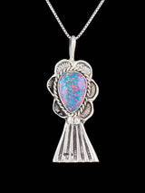 Colgante de plata de ley navajo turquesa