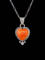Native American Jewelry Spiny Oyster Heart Pendant