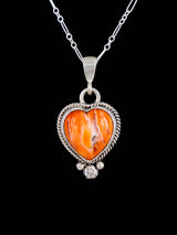 Native American Jewelry Spiny Oyster Heart Pendant