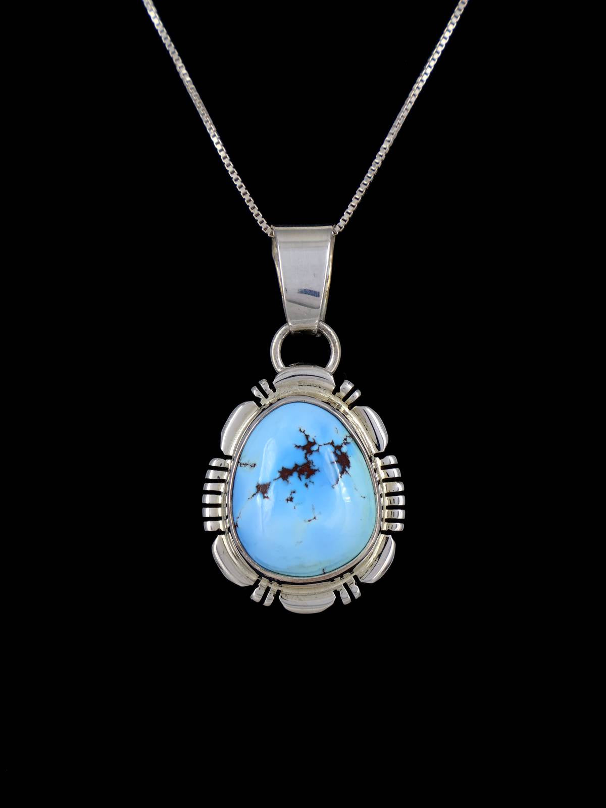 Bijoux amérindiens Pendentif turquoise Golden Hill