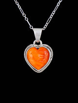 Native American Jewelry Spiny Oyster Heart Pendant