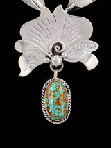 Native American Jewelry #8 Turquoise Sculpted Necklace