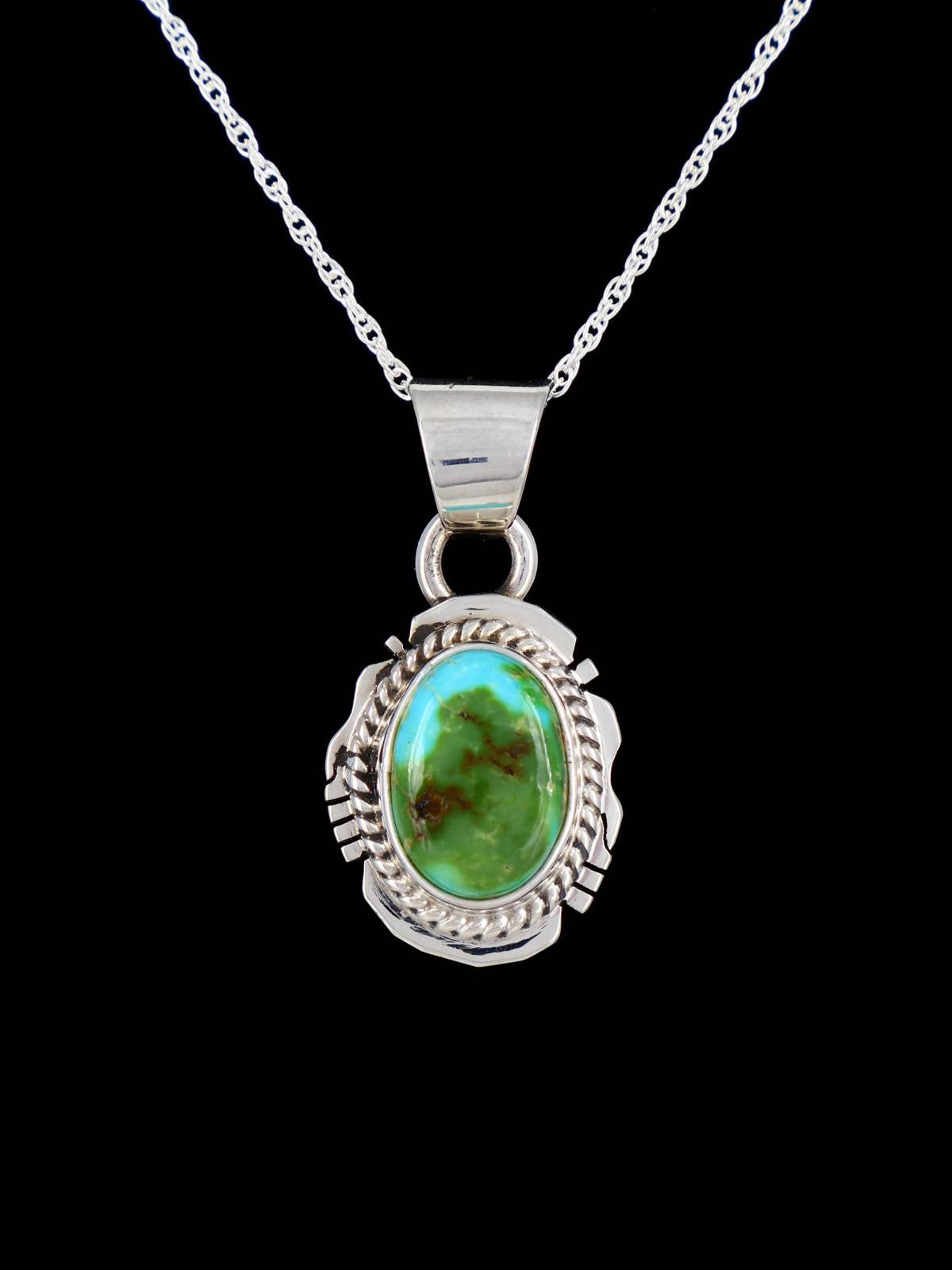 Bijoux amérindiens Pendentif Kingman Turquoise