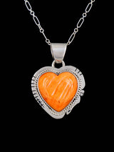 Native American Jewelry Spiny Oyster Heart Pendant