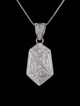 Colgante de cruz con incrustaciones de piedras múltiples Navajo