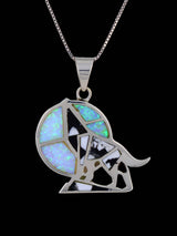 Pendentif cactus incrusté de pavés turquoise amérindiens