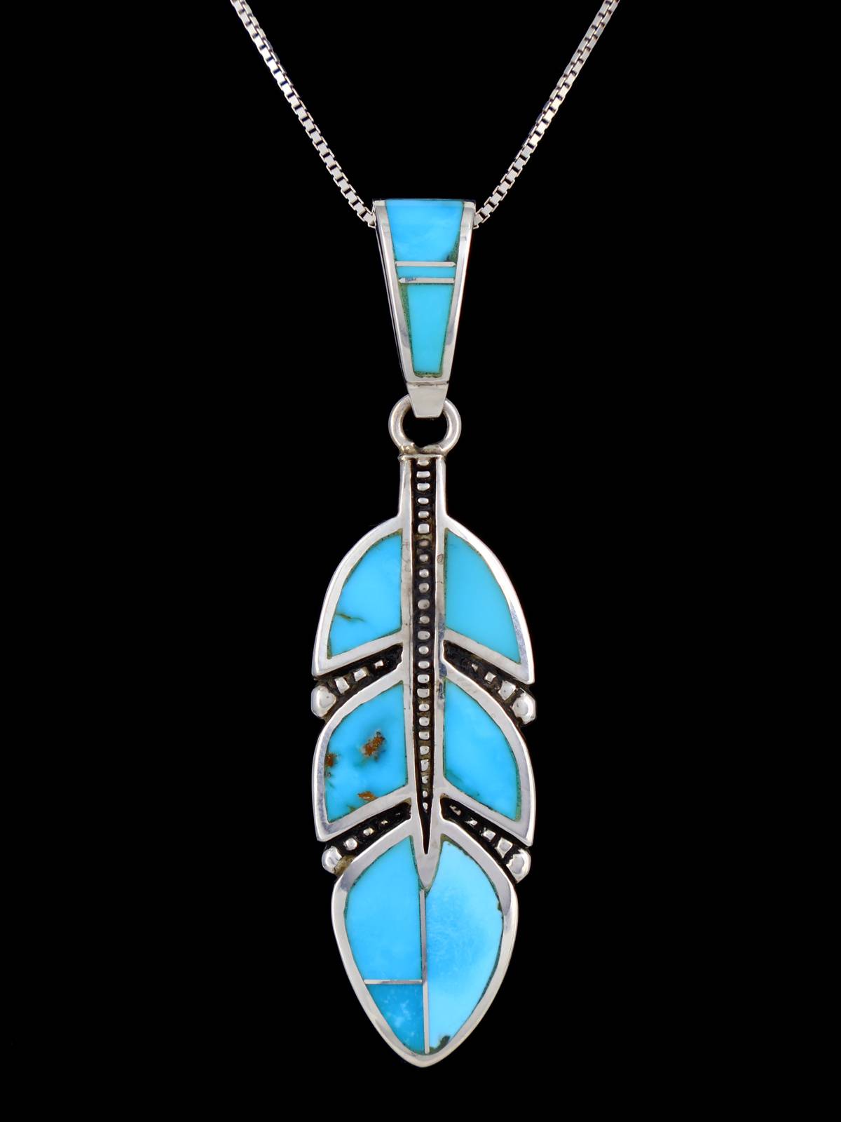 Pendentif cactus incrusté de pavés turquoise amérindiens