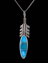 Pendentif cactus incrusté de pavés turquoise amérindiens