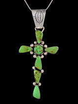 Native American Jewelry Turquoise Cross Pendant