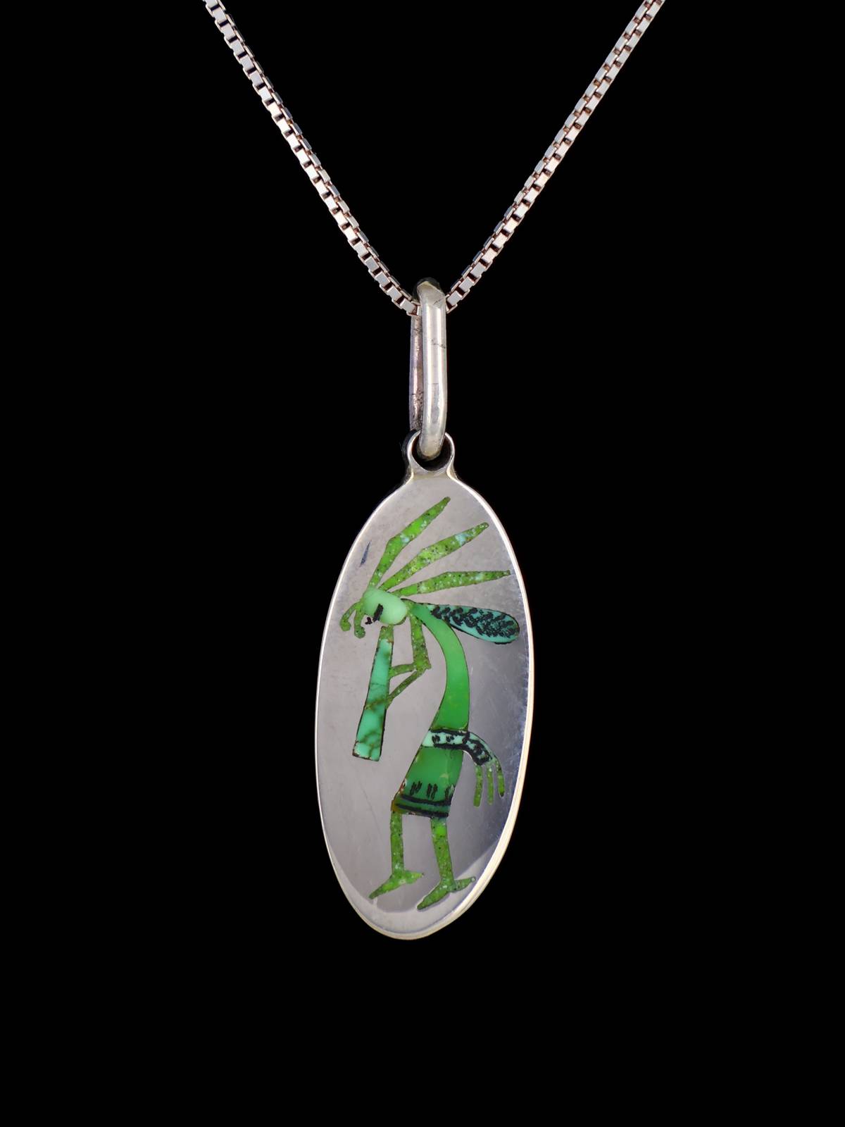 Colgante con incrustaciones de concha de Penn de joyería india nativa americana