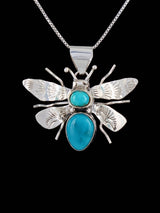 Collar Navajo Colgante Superpuesto Thunderbird Turquesa