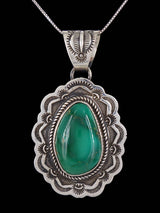 Native American Royston Turquoise Sterling Silver Pendant