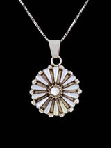 Mother of Pearl Sterling Silver Zuni Pendant